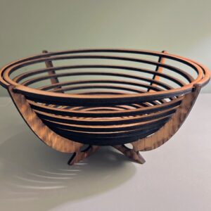 Liten bolle mørkt tre